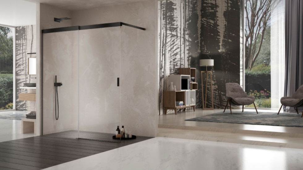 Duka Libero 5000 – small architecture for large walk-in shower cabins